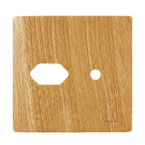 Placa p/ 1 Tomada  + Furo 4x4 - Novara Avelã 